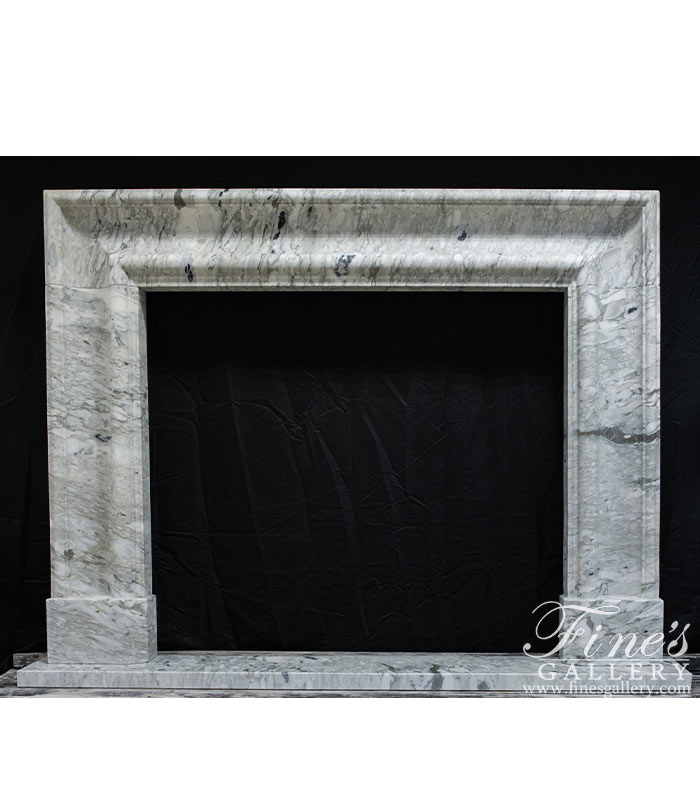 Search Result For Marble Fireplaces  - A Bolection Surround In Arabascato Marble - MFP-2479