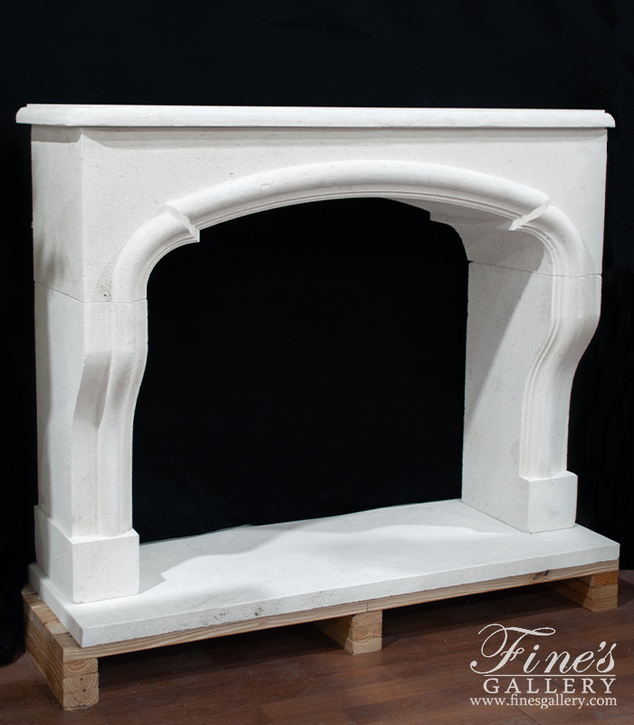 Marble Fireplaces  - Superb Quality French Limestone Fireplace Surround - MFP-2515