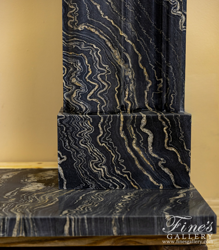 Marble Fireplaces  - A Deep Relief Bolection Style Mantel In Tropical  Storm Quartz - MFP-2555