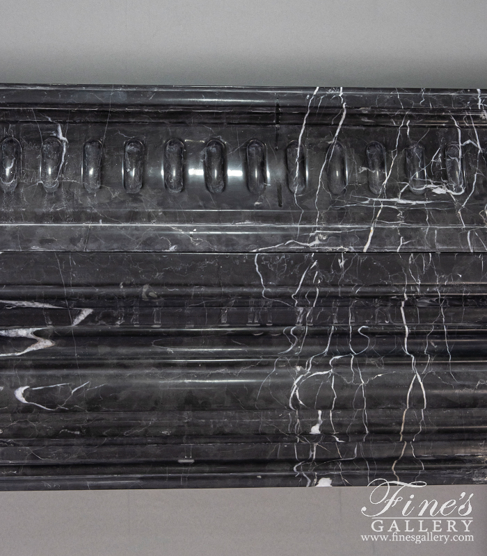 Marble Fireplaces  - A Superb Bolection Style Mantel In Nero Marquina Marble - MFP-2556