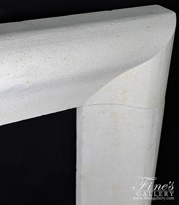 Marble Fireplaces  - Modern Bolection Style Surround In French Limestone - MFP-2559