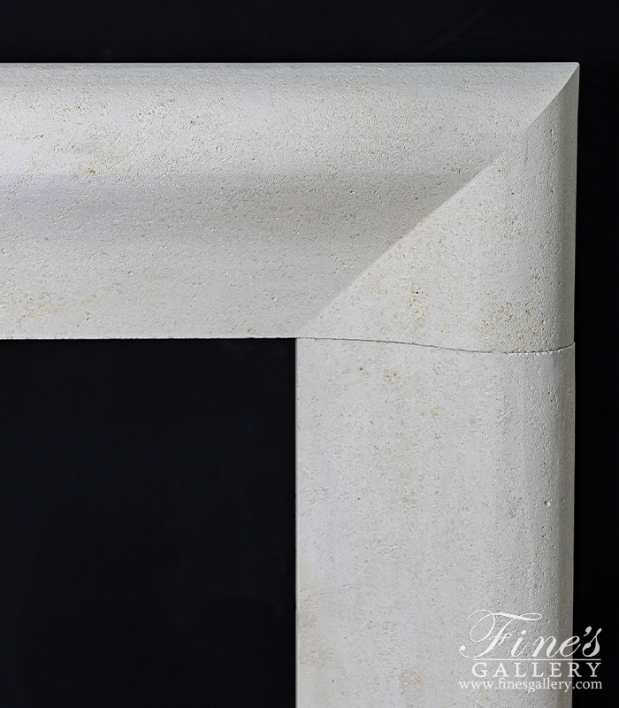 Marble Fireplaces  - Modern Bolection Style Surround In French Limestone - MFP-2559