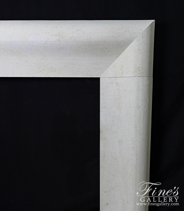 Marble Fireplaces  - Modern Bolection Style Surround In French Limestone - MFP-2559