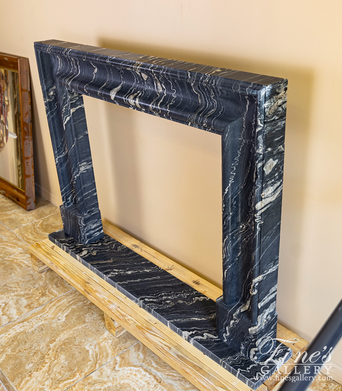 Marble Fireplaces  - Bolection Style Mantel In Tropical Storm Quartzite - MFP-2611