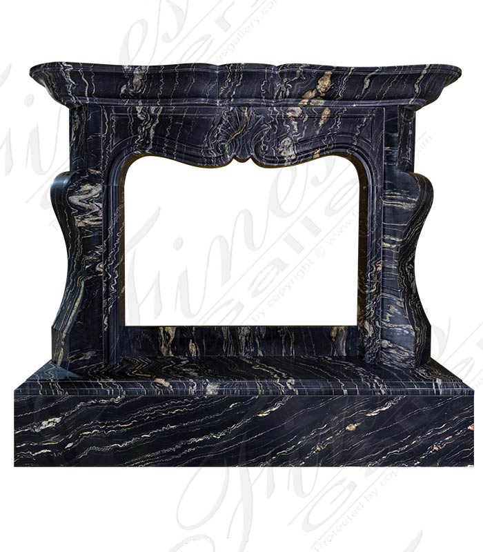 Marble Fireplaces  - Contemporary Classic French Style Mantel In Tropical Storm Quartz - MFP-2620