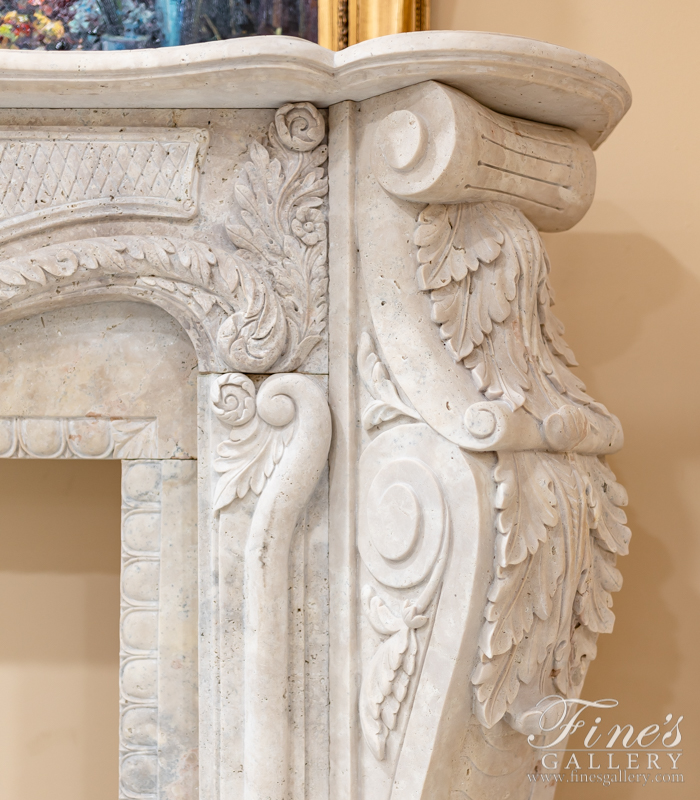 Search Result For Marble Fireplaces  - Emperors Garden Beige Marble Surround - MFP-764