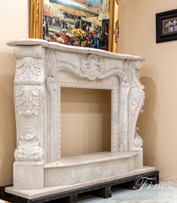 Marble Fireplaces  - Emperors Garden Beige Marble Surround - MFP-764