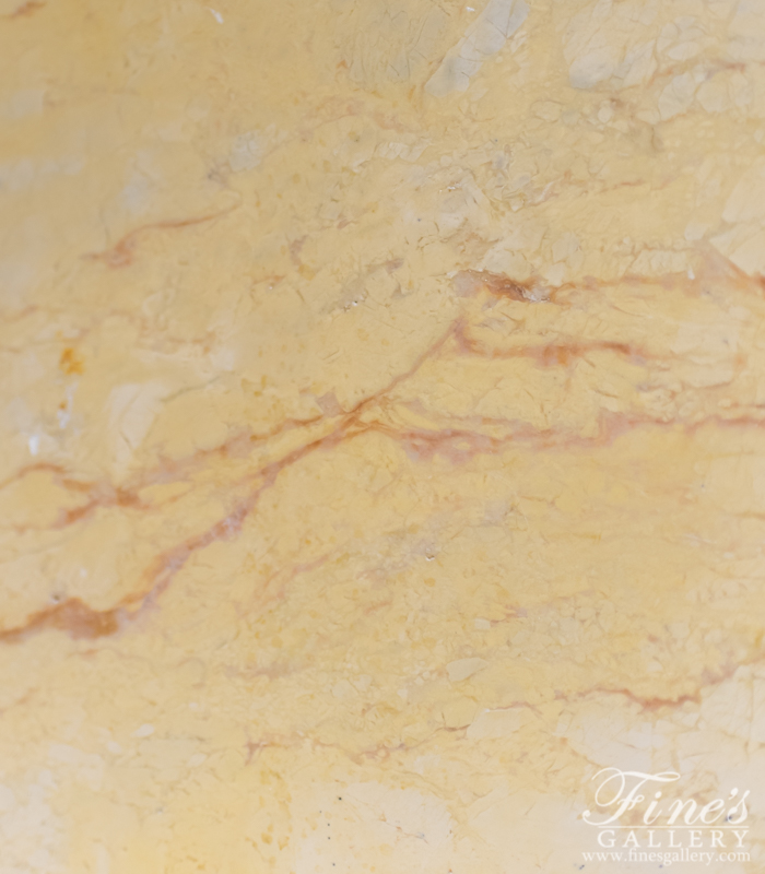 Marble Fireplaces  - Floral Elegance Crema Valencia Marble Fireplace - MFP-880