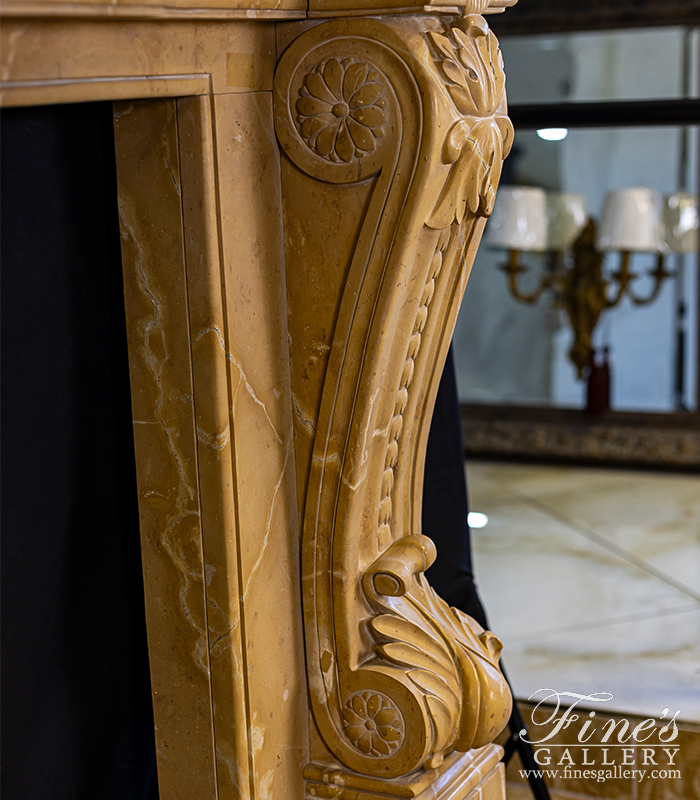 Search Result For Marble Fireplaces  - Italian Style Mantel In A Rare Milano Marble - MFP-982