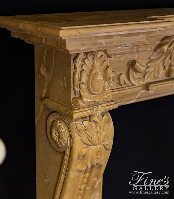 Marble Fireplaces  - Italian Style Mantel In A Rare Milano Marble - MFP-982