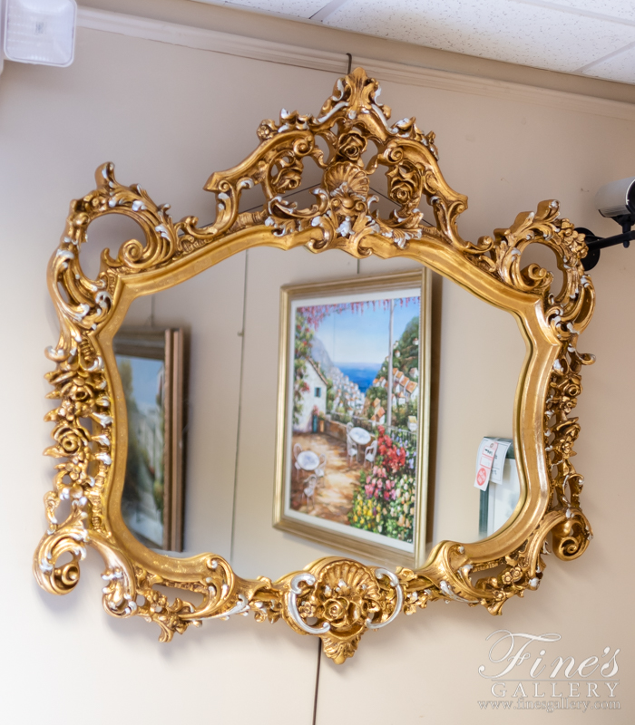 Mirror Mirrors  - Ornate Gold Gild Mirror - MIRR-002