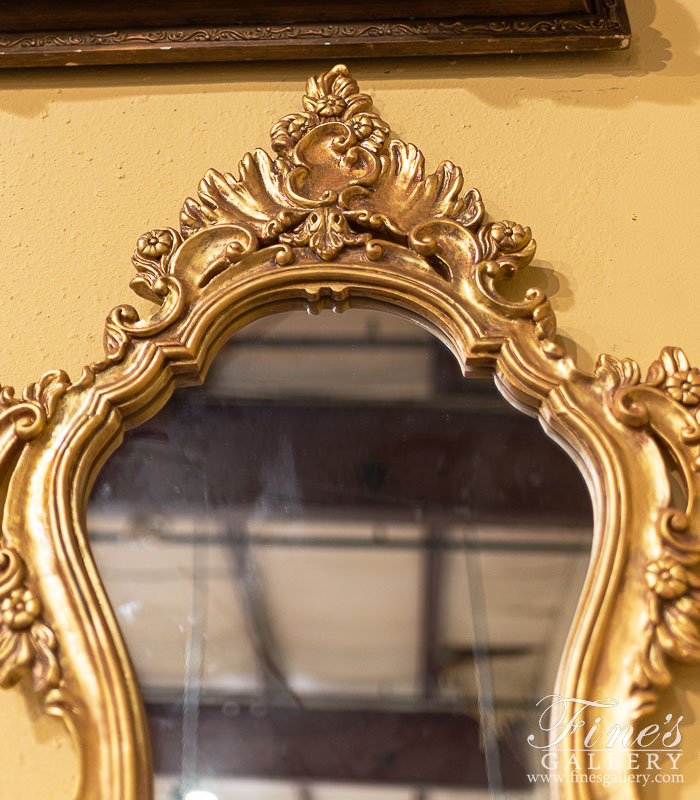 Mirror Mirrors  - French Style Mirror With Gold Gild Finish ( Pair ) - MIRR-004