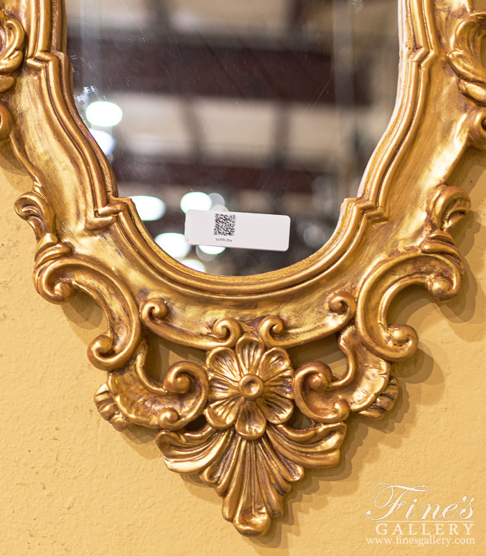 Mirror Mirrors  - French Style Mirror With Gold Gild Finish ( Pair ) - MIRR-004