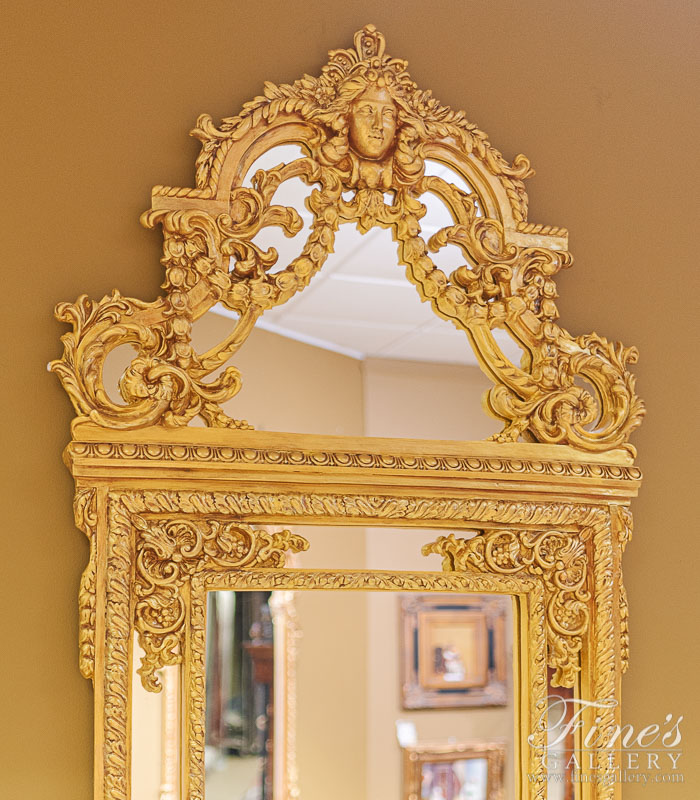 Search Result For Mirror Mirrors  - Elaborate Louis XV Gold Gild Mirror - MIRR-009