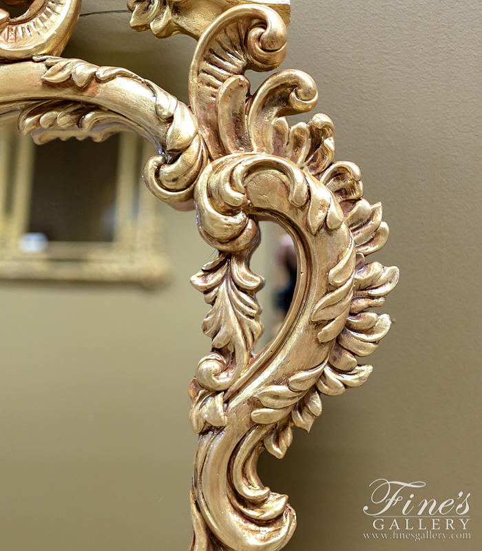 Mirror Mirrors  - Louis XV Gold Gild Mirror - MIRR-010