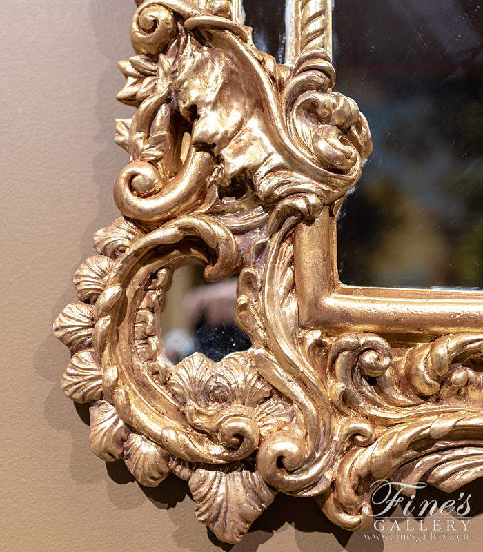 Mirror Mirrors  - French Louis XV Gold Gild Mirror - MIRR-012
