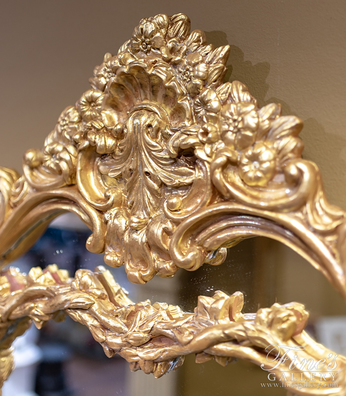 Mirror Mirrors  - French Louis XV Gold Gild Mirror - MIRR-012