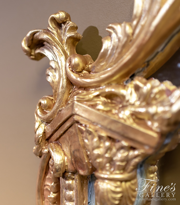 Search Result For Mirror Mirrors  - French Louis XV Gold Gild Mirror - MIRR-012