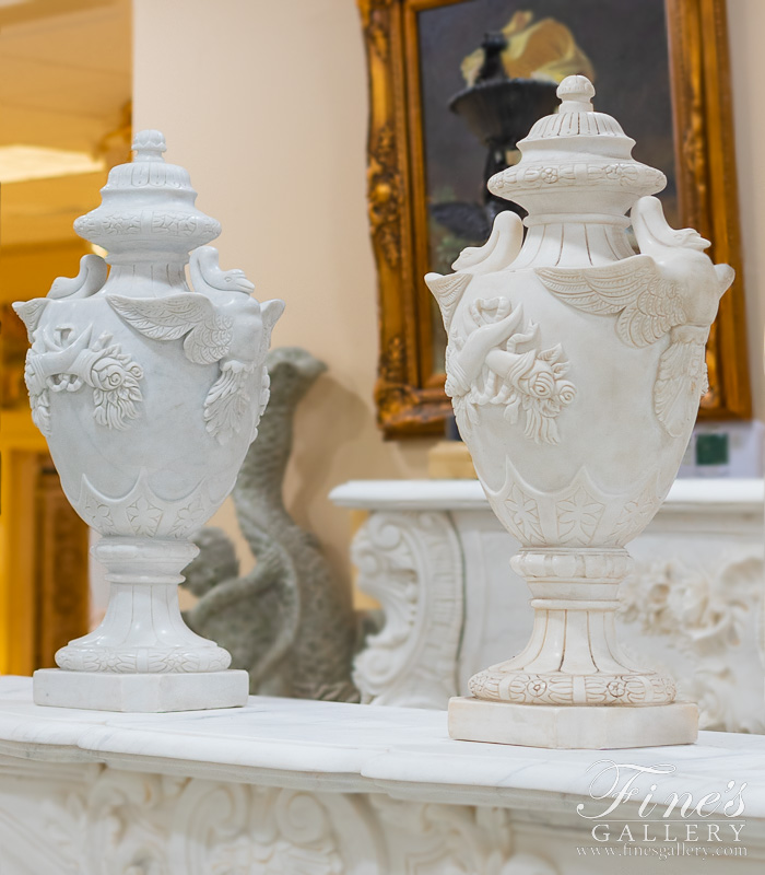 Marble Planters  - Roman Marble Urns - MP-115