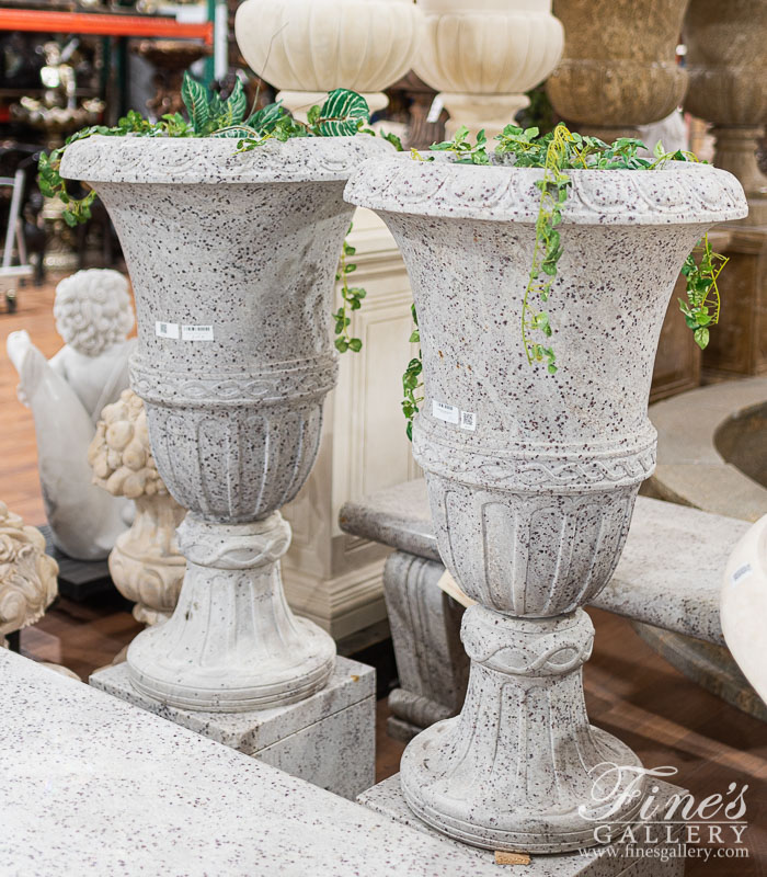 Search Result For Marble Planters  - Kashmir White Granite Planter  - MP-420