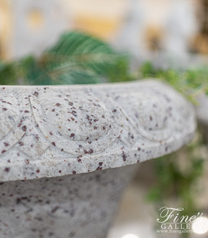 Marble Planters  - Kashmir White Granite Planter  - MP-420