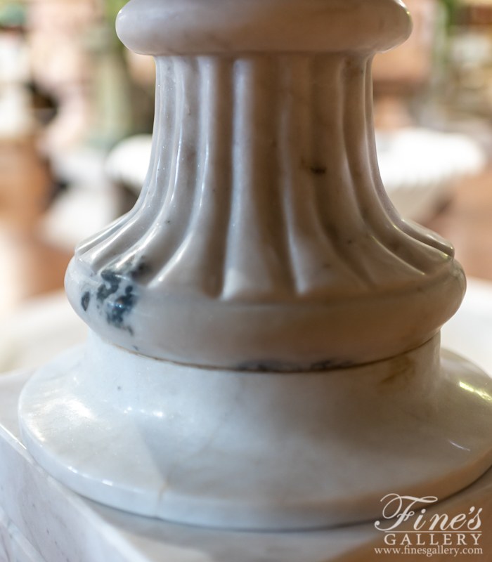 Marble Planters  - Sleek Marble Planter Pair - MP-463