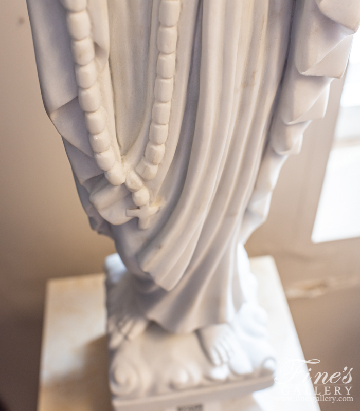 Marble Statues  - Lady Of Lourdes Marble Statue - MS-1054