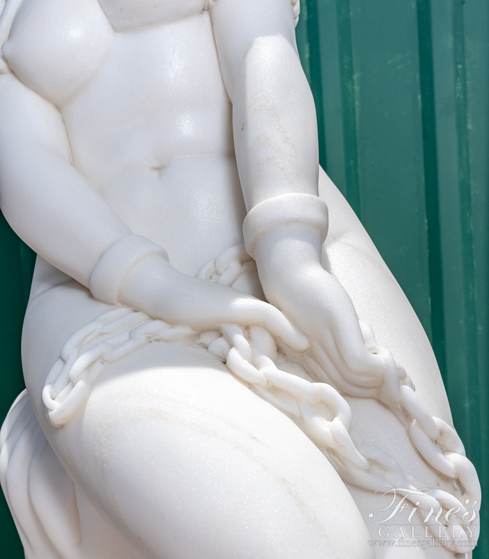 Marble Statues  - White Marble Female Statue - MS-107