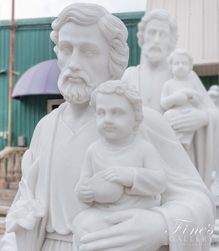 Marble Statues  - Saint Joseph Marble Statue - MS-1089