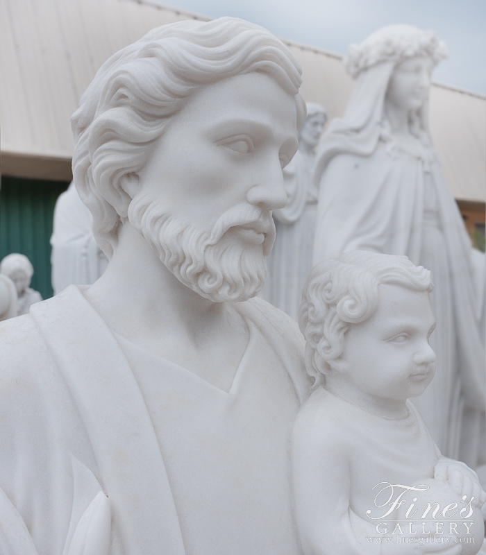 Marble Statues  - Saint Joseph Marble Statue - MS-1089