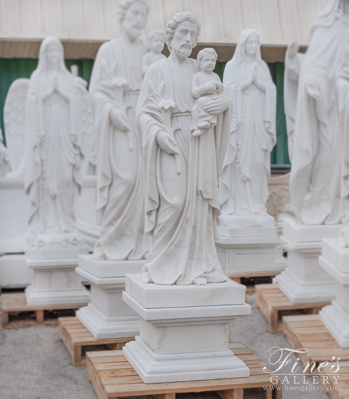 Search Result For Marble Statues  - Saint Joseph Marble Statue - MS-1089