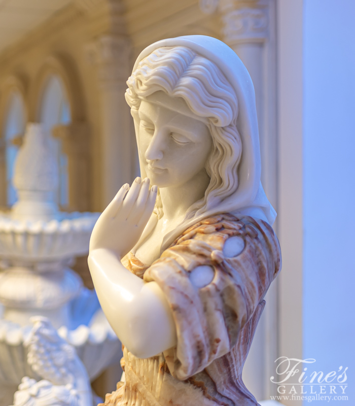 Marble Statues  - Victorian Marble Lady - MS-1150