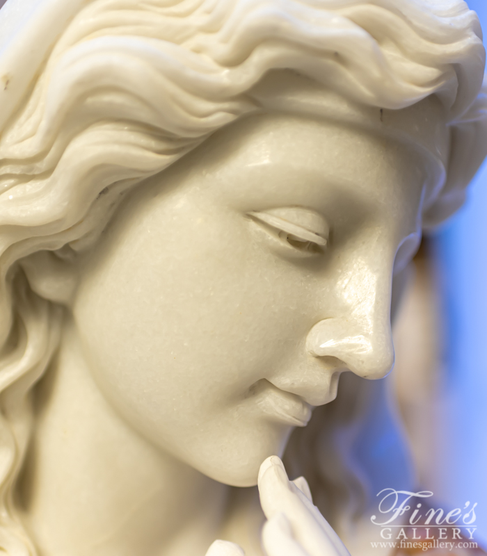 Search Result For Marble Statues  - Victorian Marble Lady - MS-1150