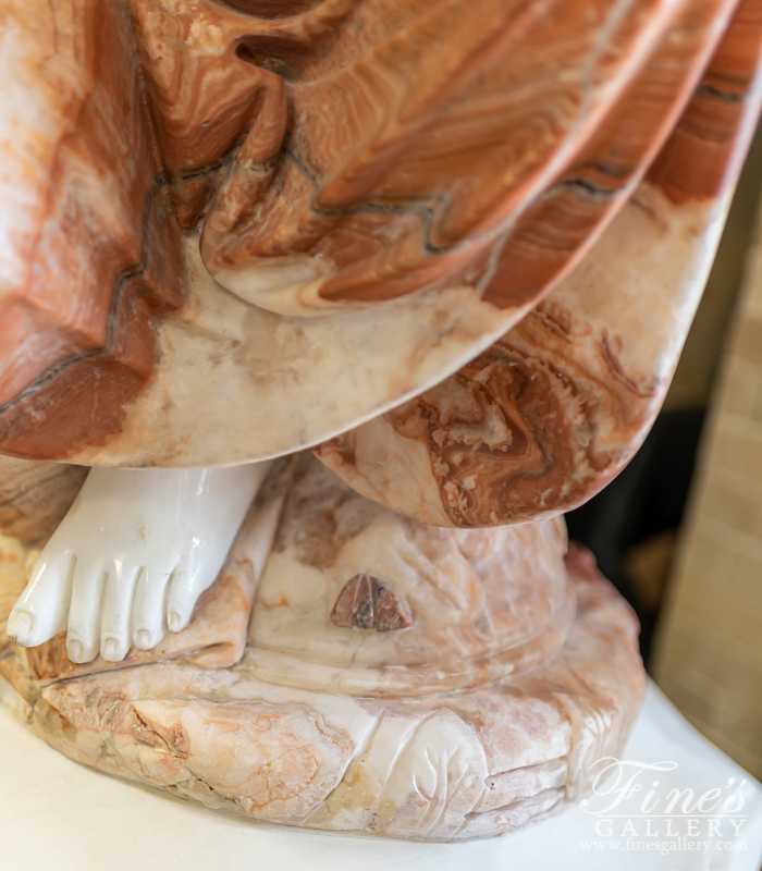 Marble Statues  - Kneeling Roman Marble Ladies - MS-1151