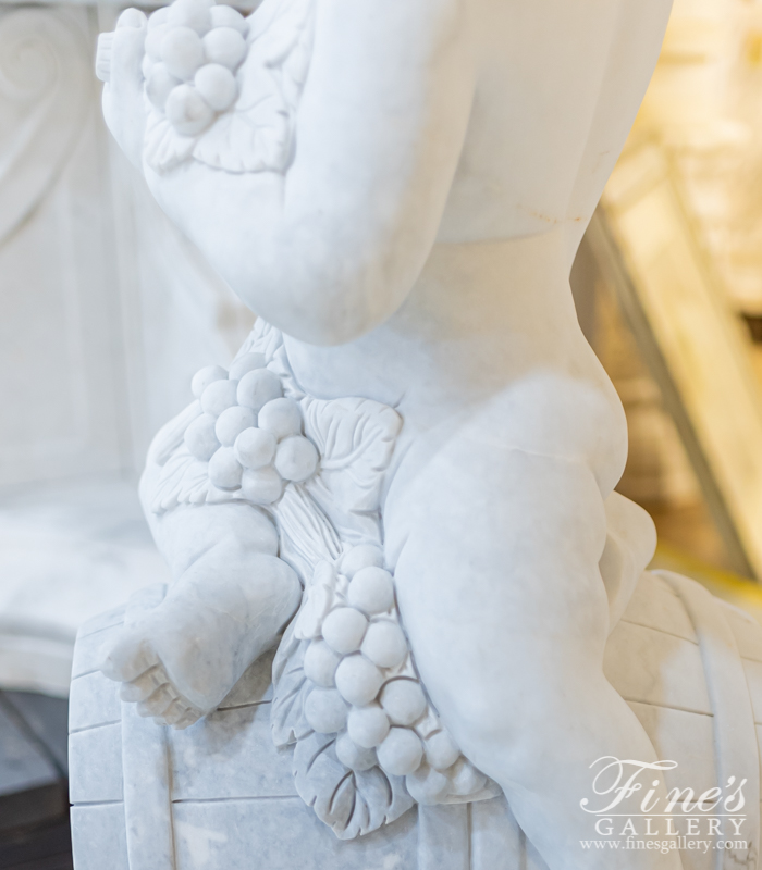 Search Result For Marble Statues  - White Marble Cherub - MS-1173