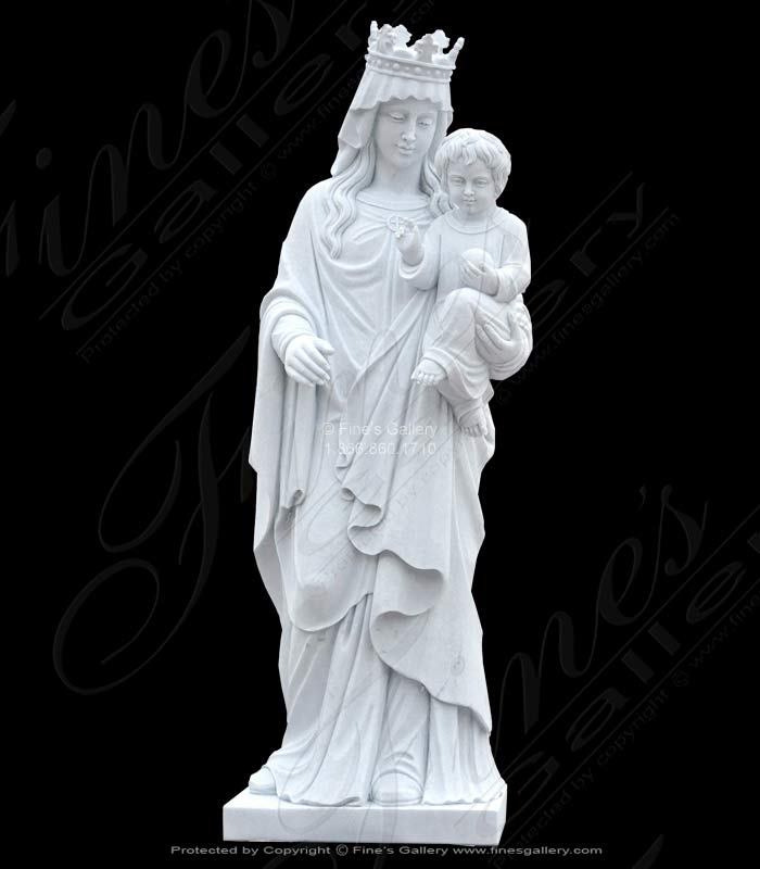 Marble Statues  - Our Lady Of Victory Marble Sta - MS-1187