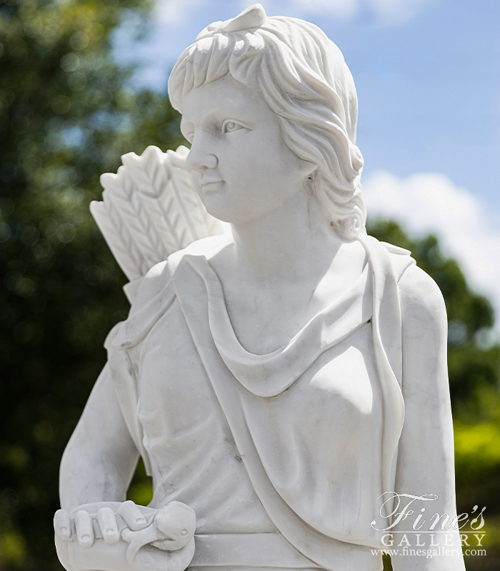 Marble Statues  - Statue Of Artemis In Statuary Marble  - MS-1199