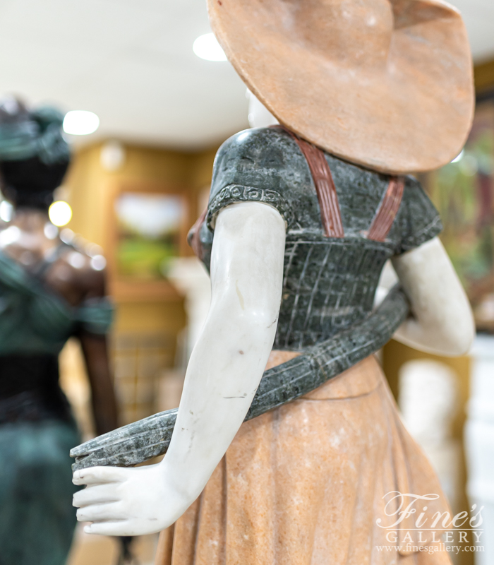 Marble Statues  - Colonial Girl - MS-137