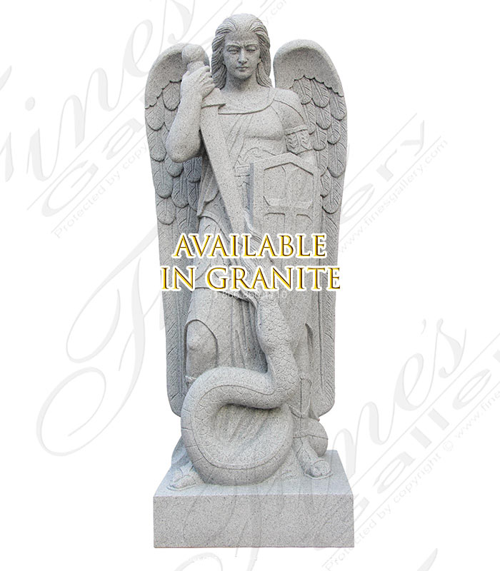 Marble Statues  - St Michael On Teyepac Hill  - MS-1381