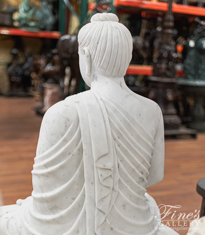 Marble Statues  - Solid Marble Buddha Statue - MS-1420