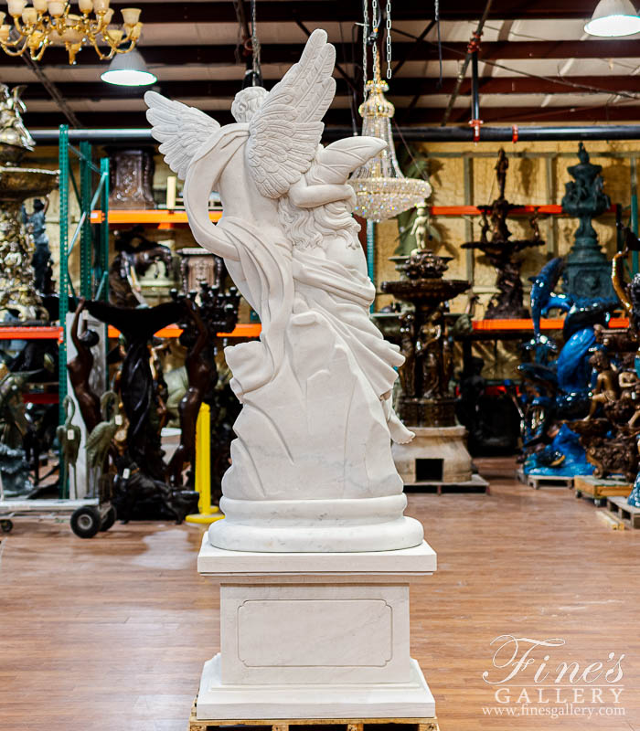 Marble Statues  - Abduction Of Psyche Carved Marble Statue - MS-1439