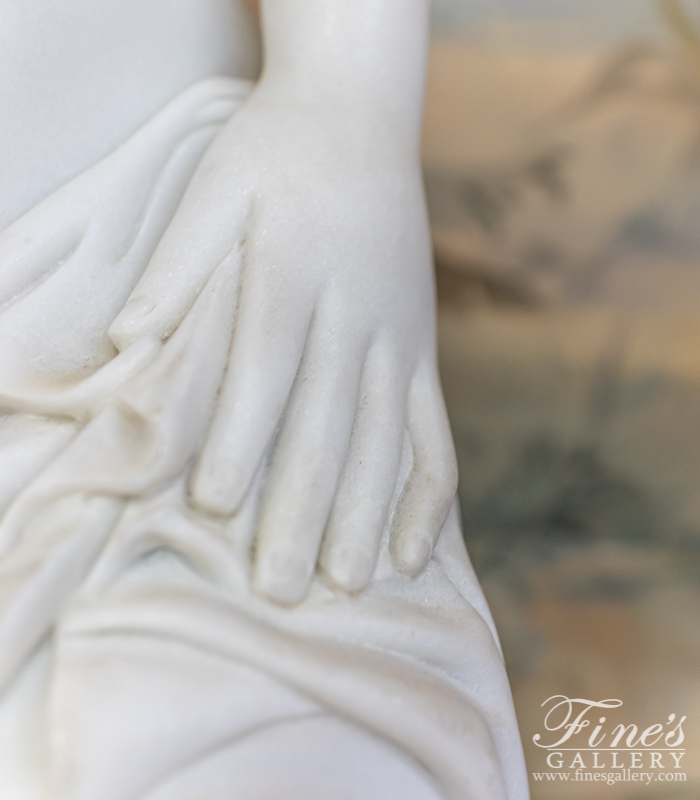 Search Result For Marble Statues  - Marble Bather By Allegrain - MS-410