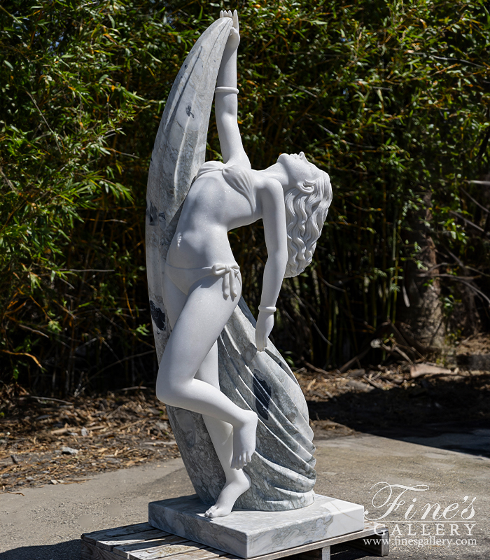 Marble Statues  - Swimsuit Dancer Marble Statue - MS-968