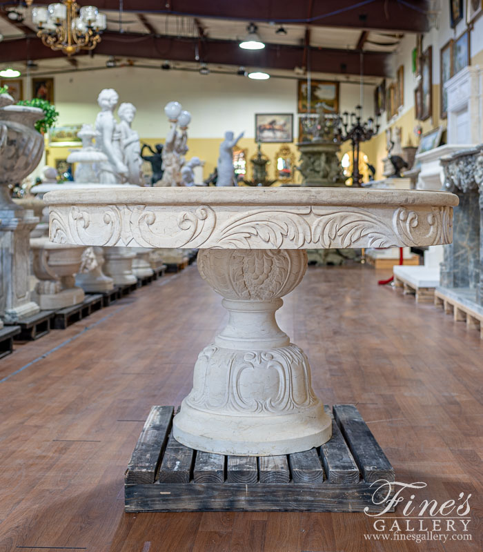 Marble Tables  - Desert Gold Mediterranean Marble Table - MT-175