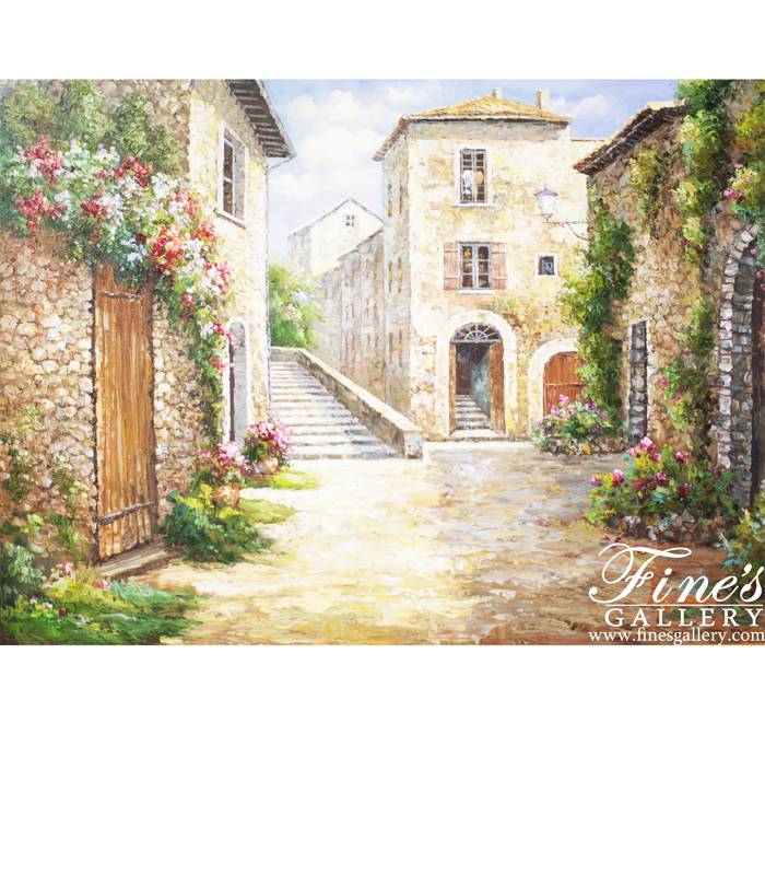 The Garden Village Canvas Art