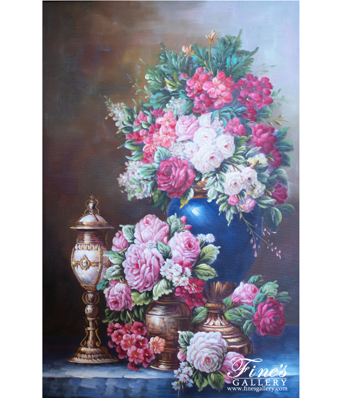 Roses Pink and Red Canvas Painting