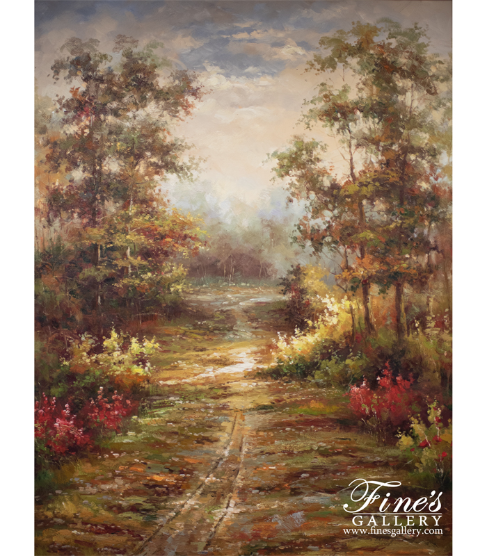 Following the Path Canvas Painting 