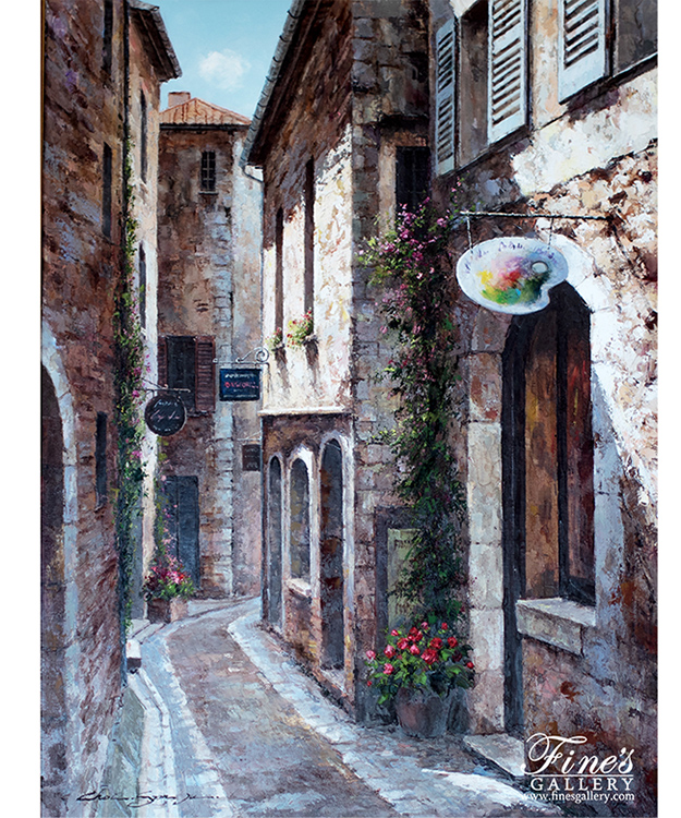 Village Life Canvas Painting