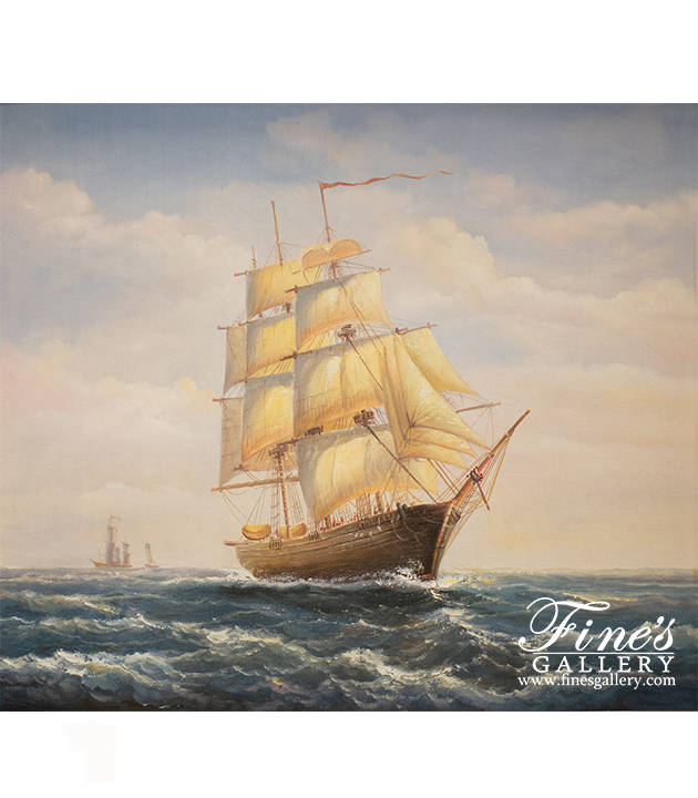 Sailing on the Open Seas Canvas Painting
