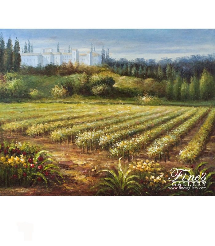 Green Fields and Blue Skies Canvas Painting 
